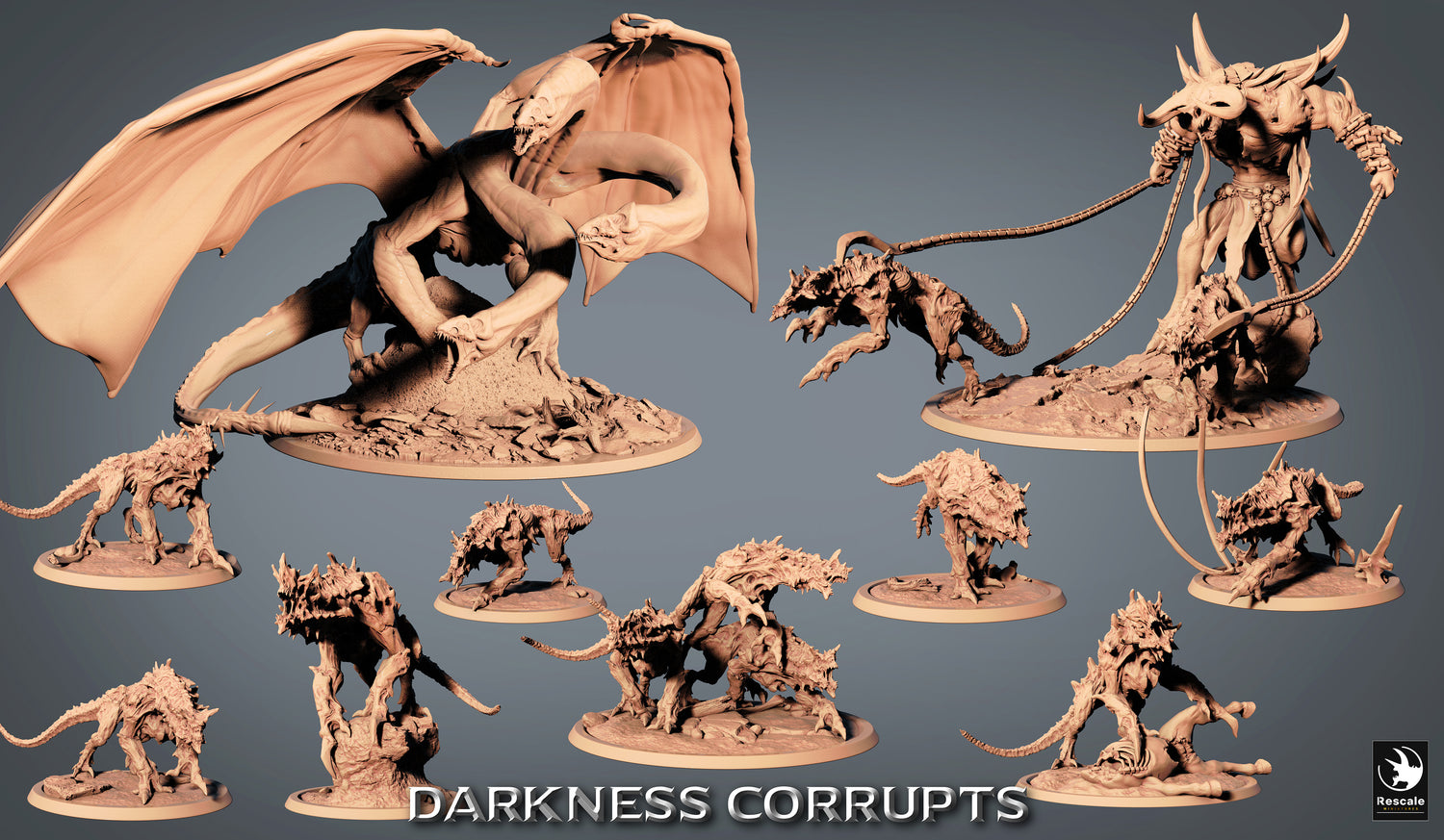 Dieses Bild ist das Kategoriebild für das Release 23_07: Darkness Corrupts – Höllische Reiter, Krieger & Bestien