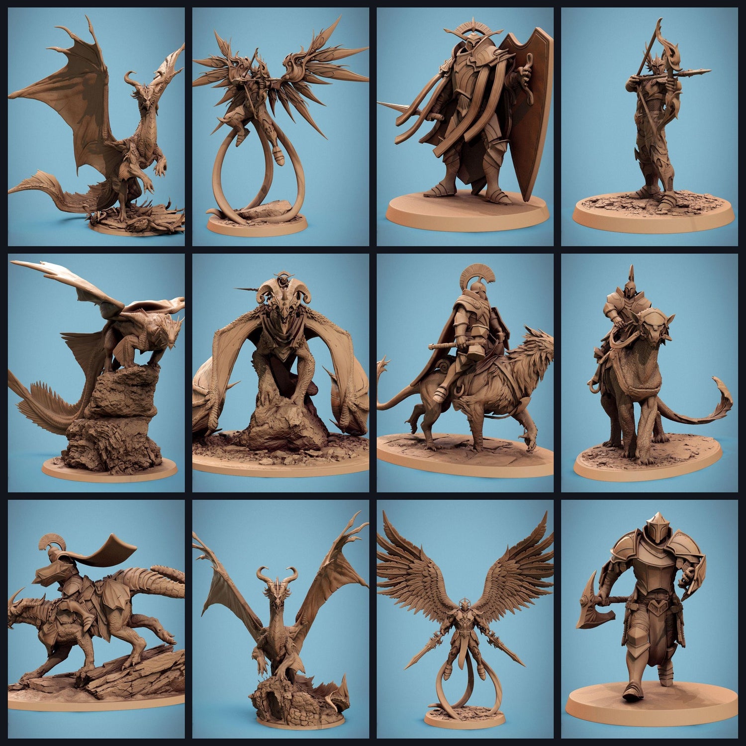 This image is the category image for the release 24_09: Rescale: Bastion of Purity - Fantasy Tabletop Miniatures