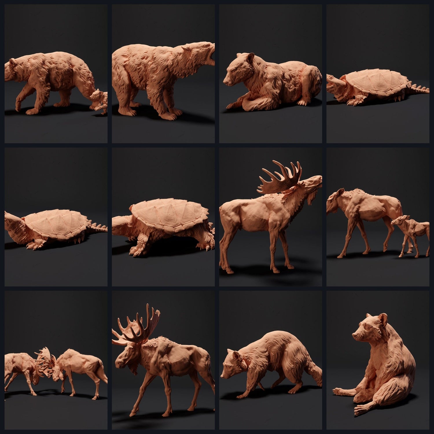 This image is the category image for the release 23_09: Nordische Tierfiguren und Tierminiaturen für Diorama & Modellbau