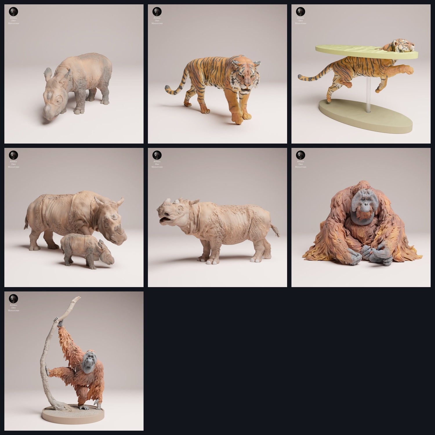 This image is the category image for the release 25_03: Sumatra-Jungle: animal figures & animal miniatures for diorama