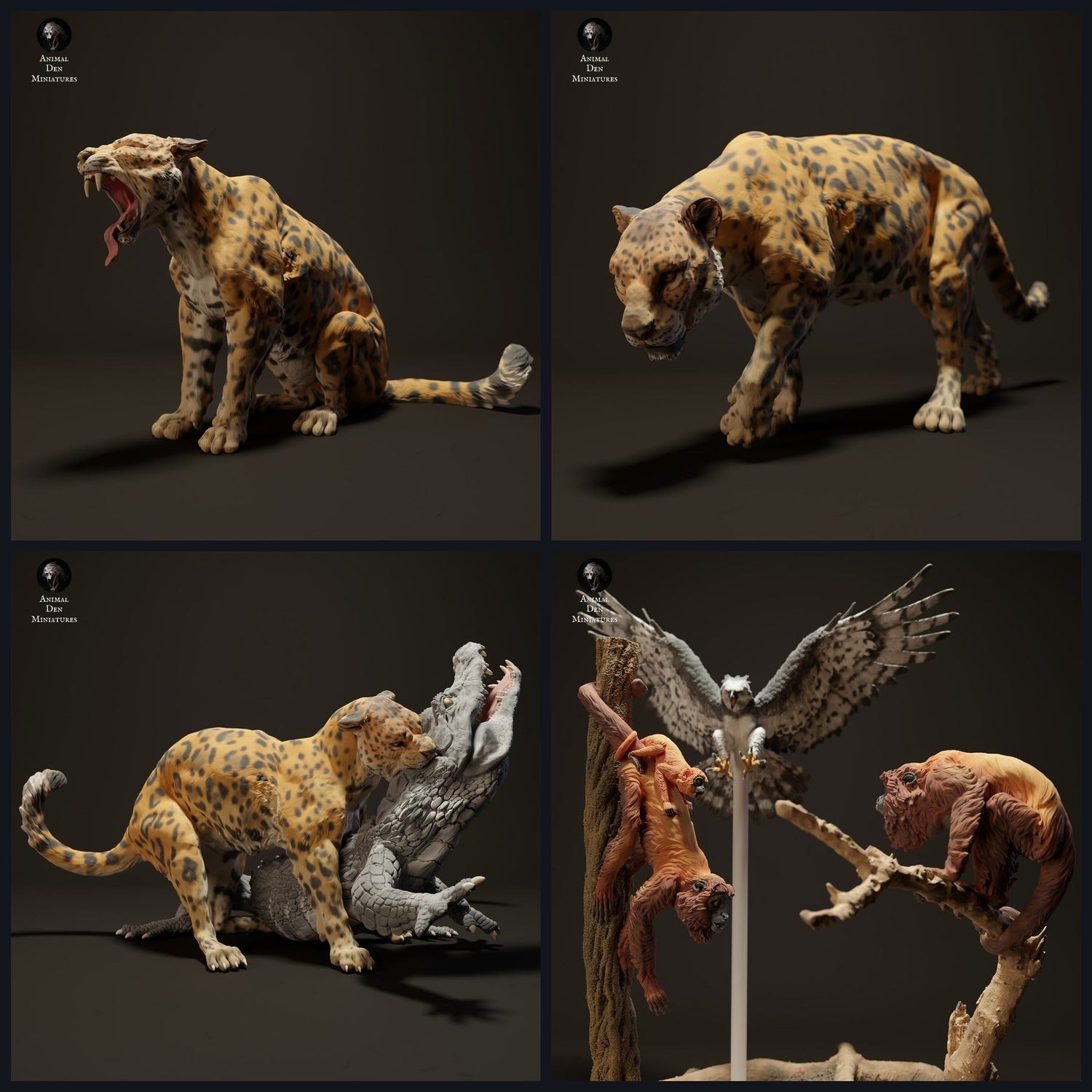 This image is the category image for the release 23_06: Südamerikanische Dschungel-animal miniatures for diorama and model building.