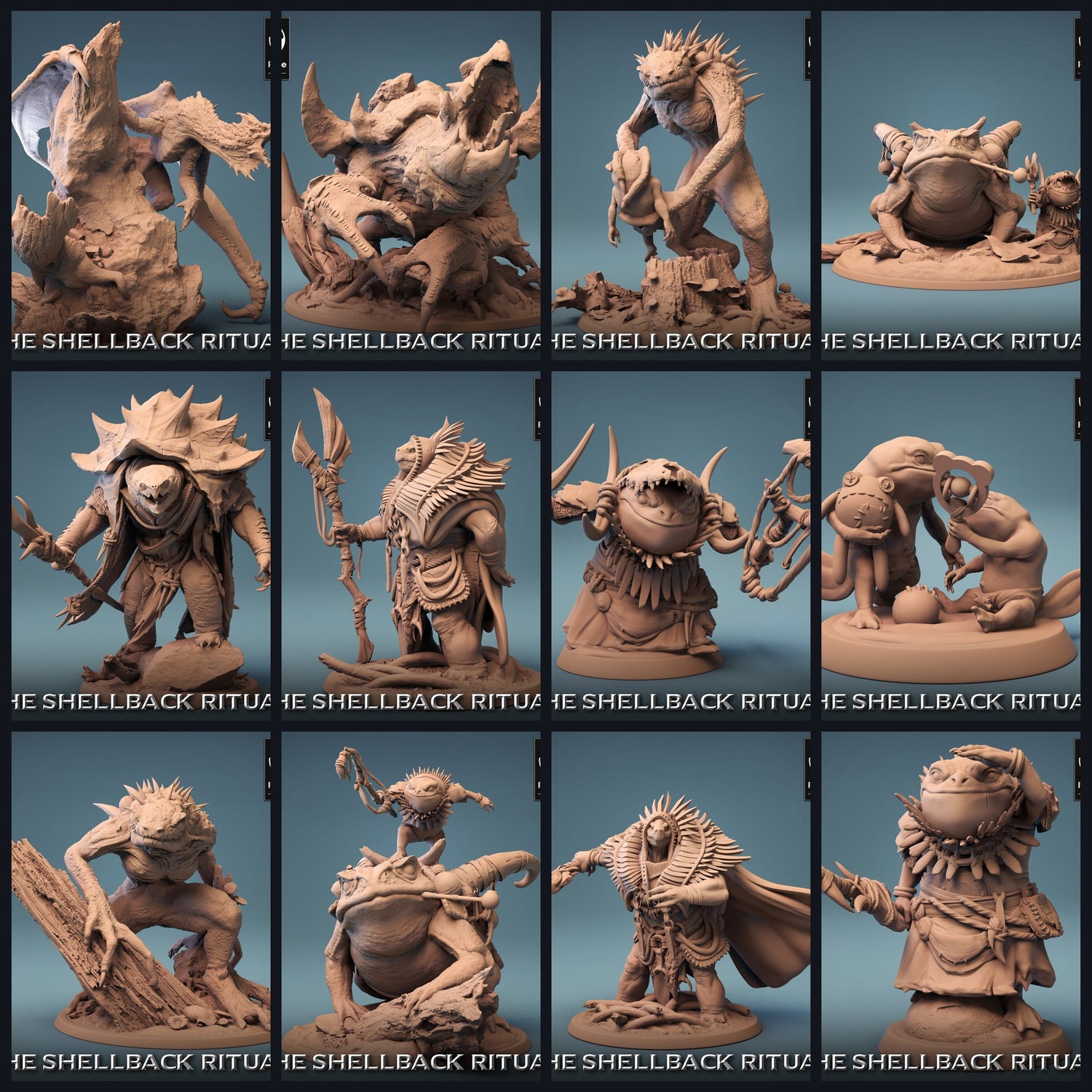 This image is the category image for the release 23_10: The Shellback Ritual - Rescale 3D miniatures