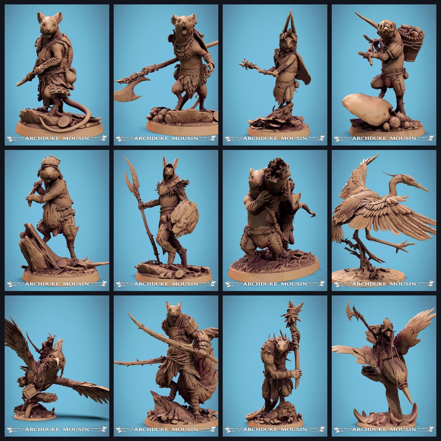 This image is the category image for the release 25_07: The Tales of Archduke Mousin Tome 3 - Rescale Miniatures