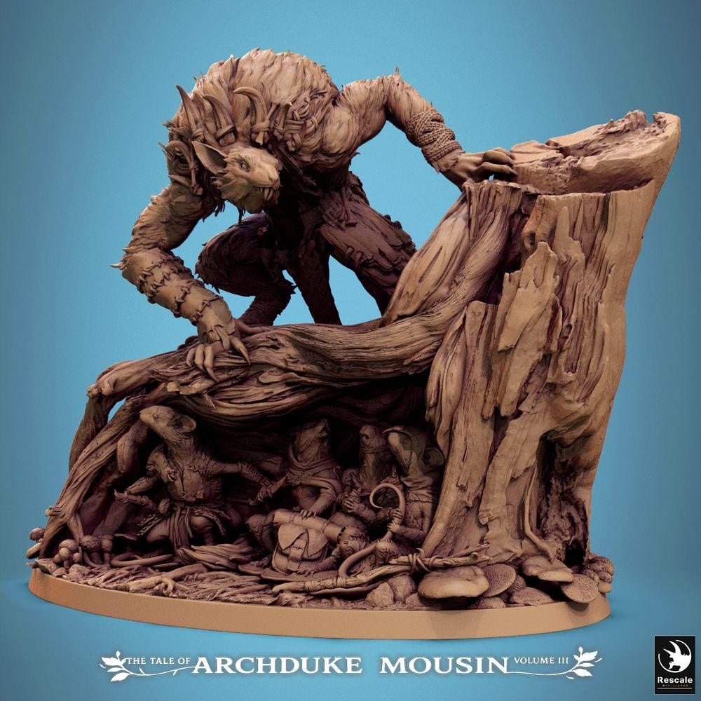 Kategoriebild Bestien, Warbeasts & Gefährten (28mm, 32mm & ausgewählte 75mm) mit unbemalten Tabletop-Miniaturen oder Geländeteilen