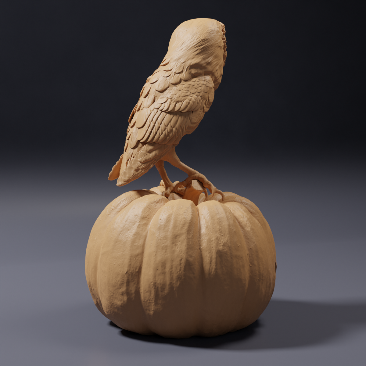Product photo, animal figure Animal Den Miniatures 0: Wildlife figure: American barn owl (26_10_08)