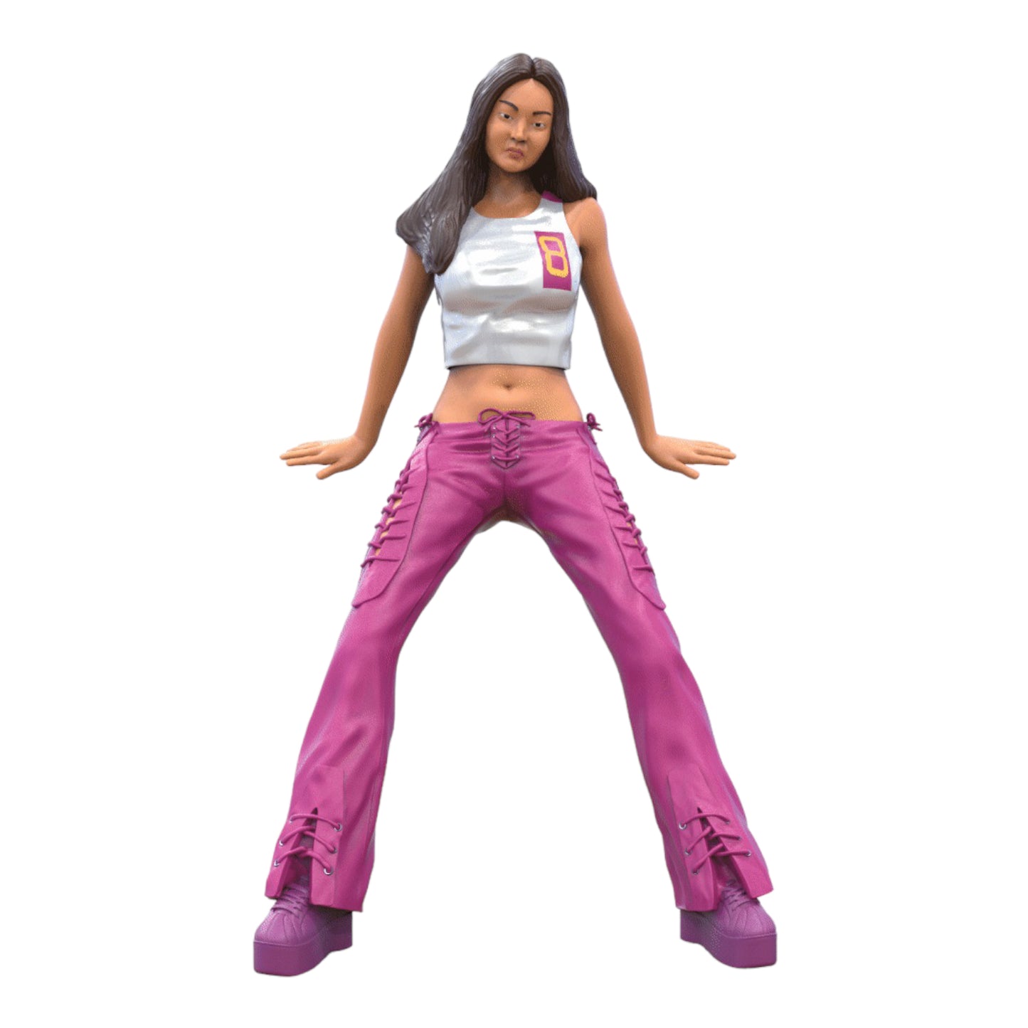 Product photo diorama and model building miniature figure: Woman leaning