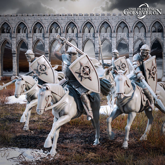 Product photo Tabletop 28mm The Printing Goes Ever On (TPGEO) 0: Human Warriors - Riders of the Northmen