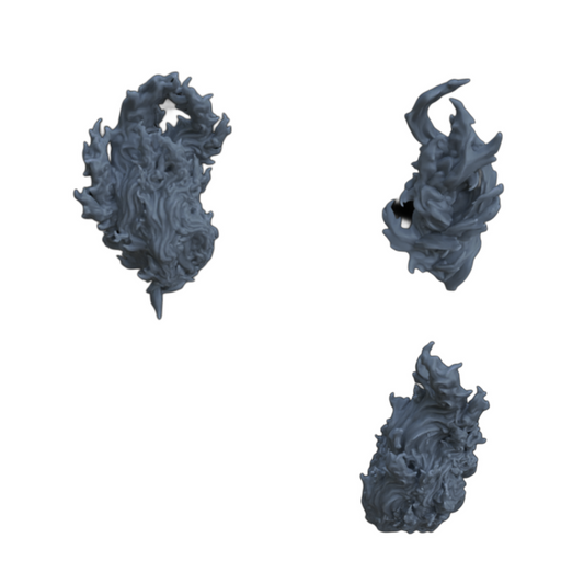 Outdoor camping: open fire, 3 flames (Ref. 19D)