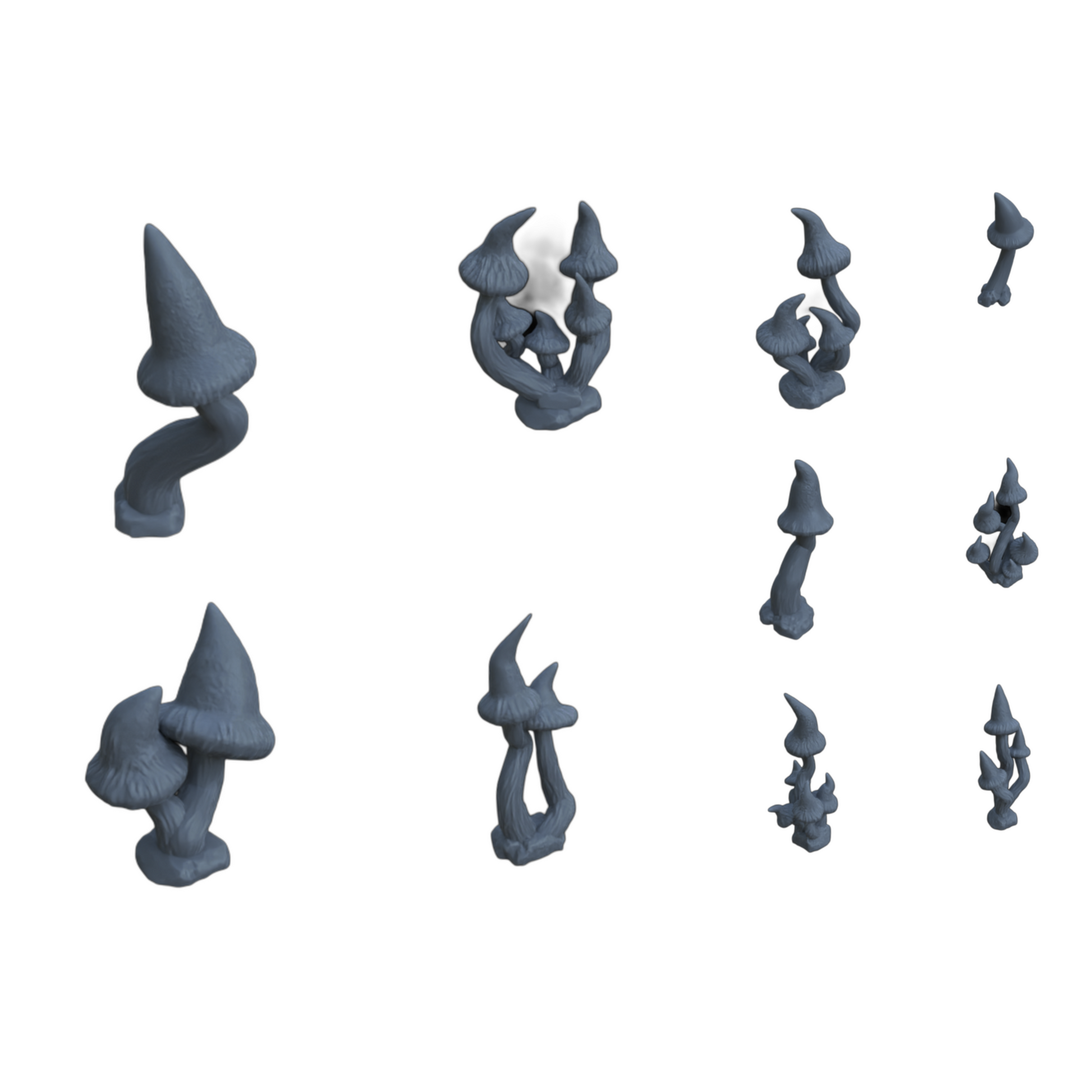 Product photo diorama and model building decor, accessories: 0: Plants and vegetation: 10 peak mushrooms