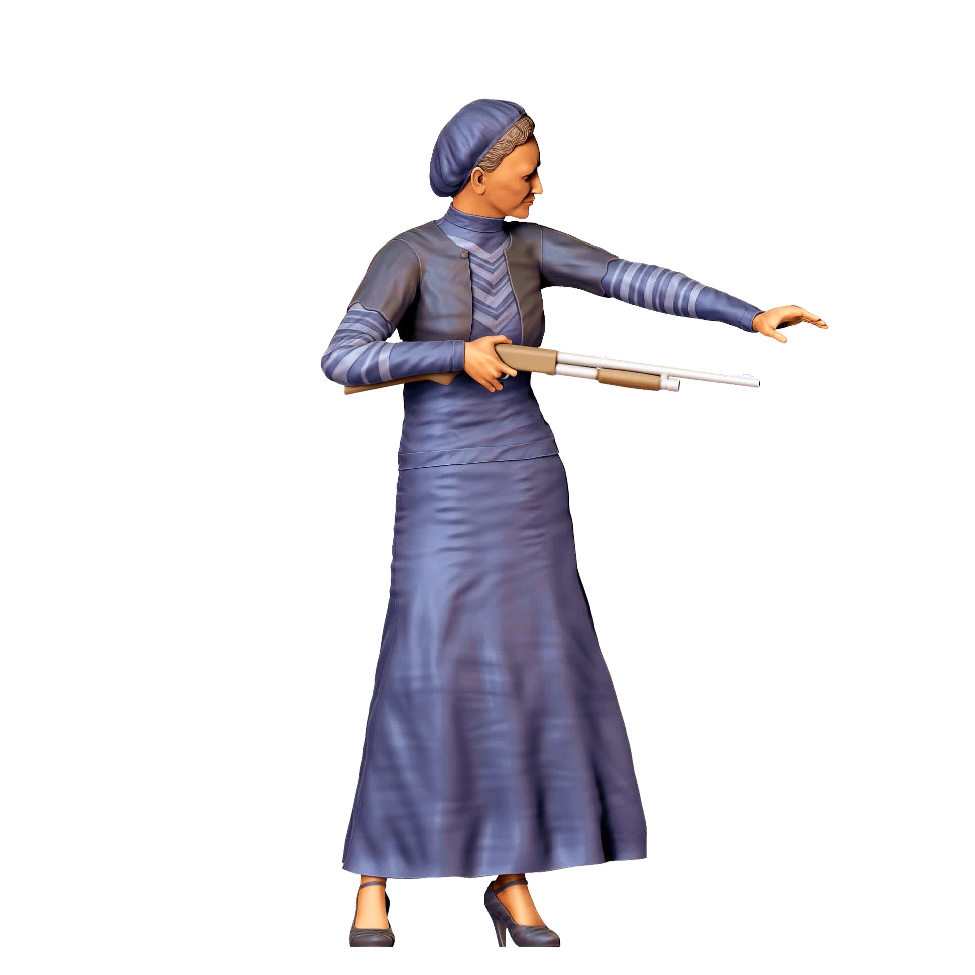 Product photo 0: Criminal couple 1: Woman with vintage weapon