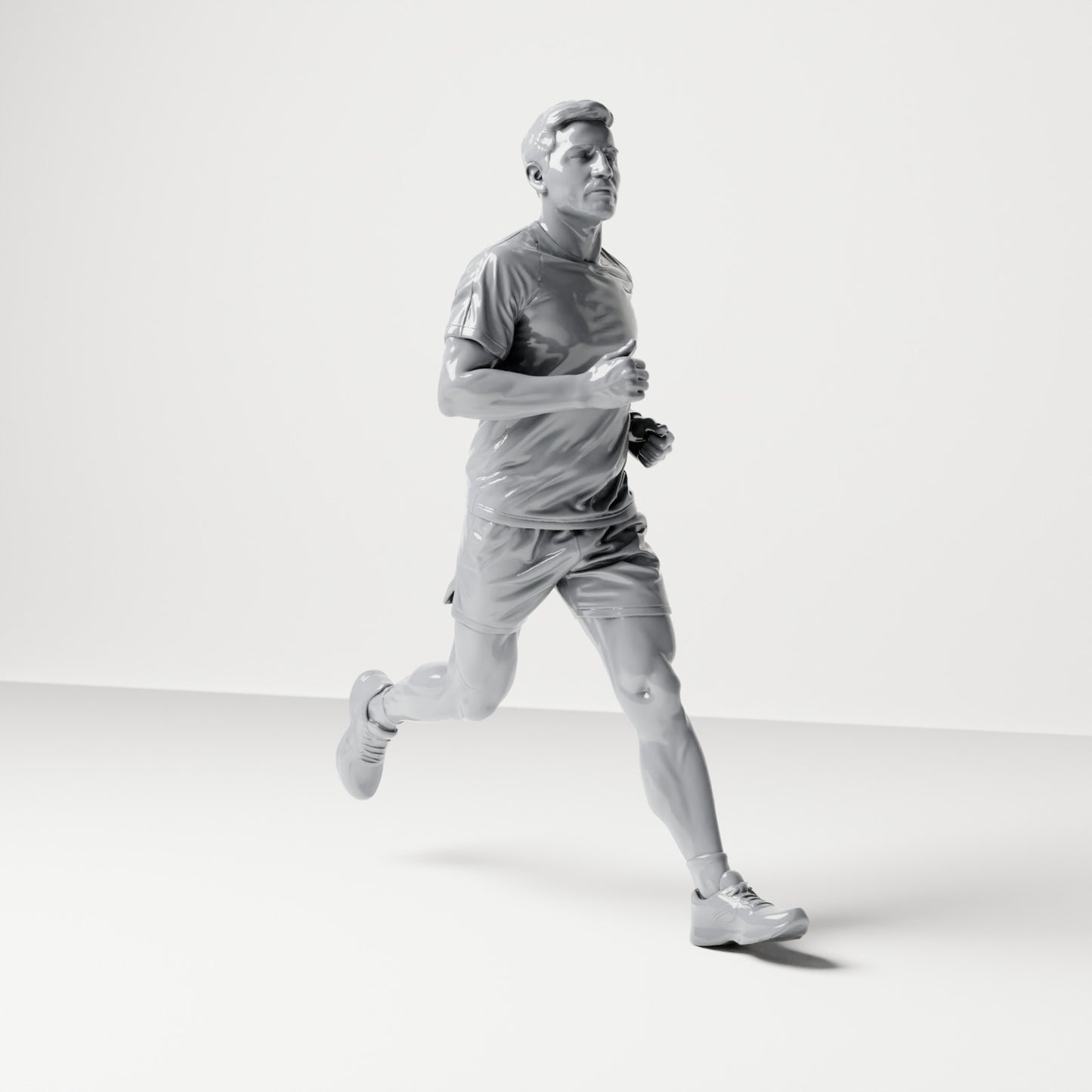 Diorama model building product photo 3: Walking figure: Jogger in sportswear (B043)