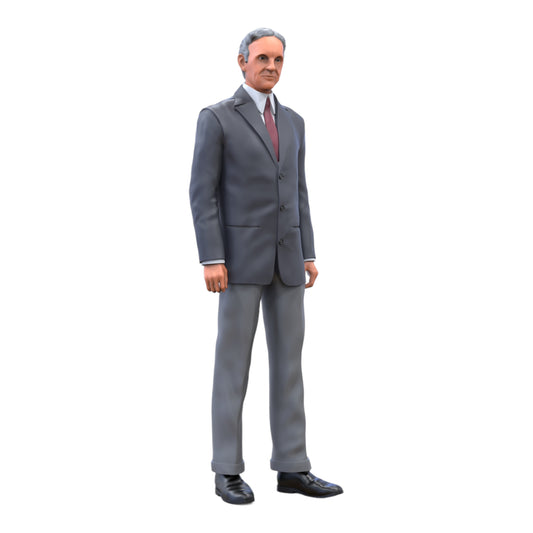 Product photo diorama and model building miniature figure: man in suit
