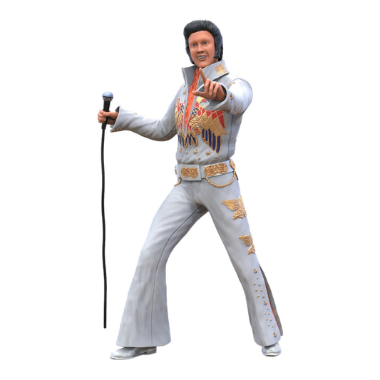 Product photo diorama and model building miniature figure: Famous singer