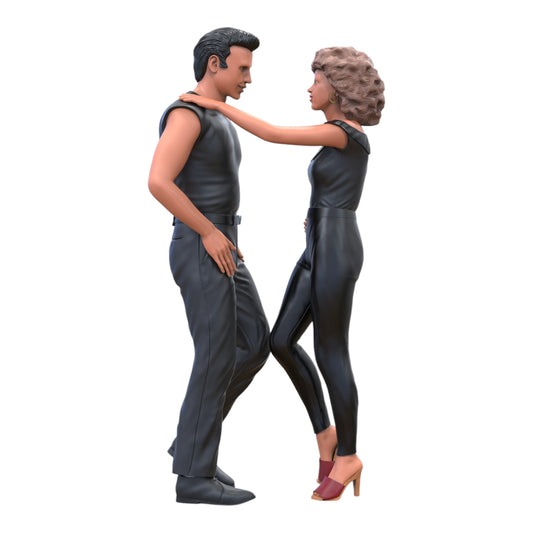 Product photo diorama and model building miniature figure: Dancing couple