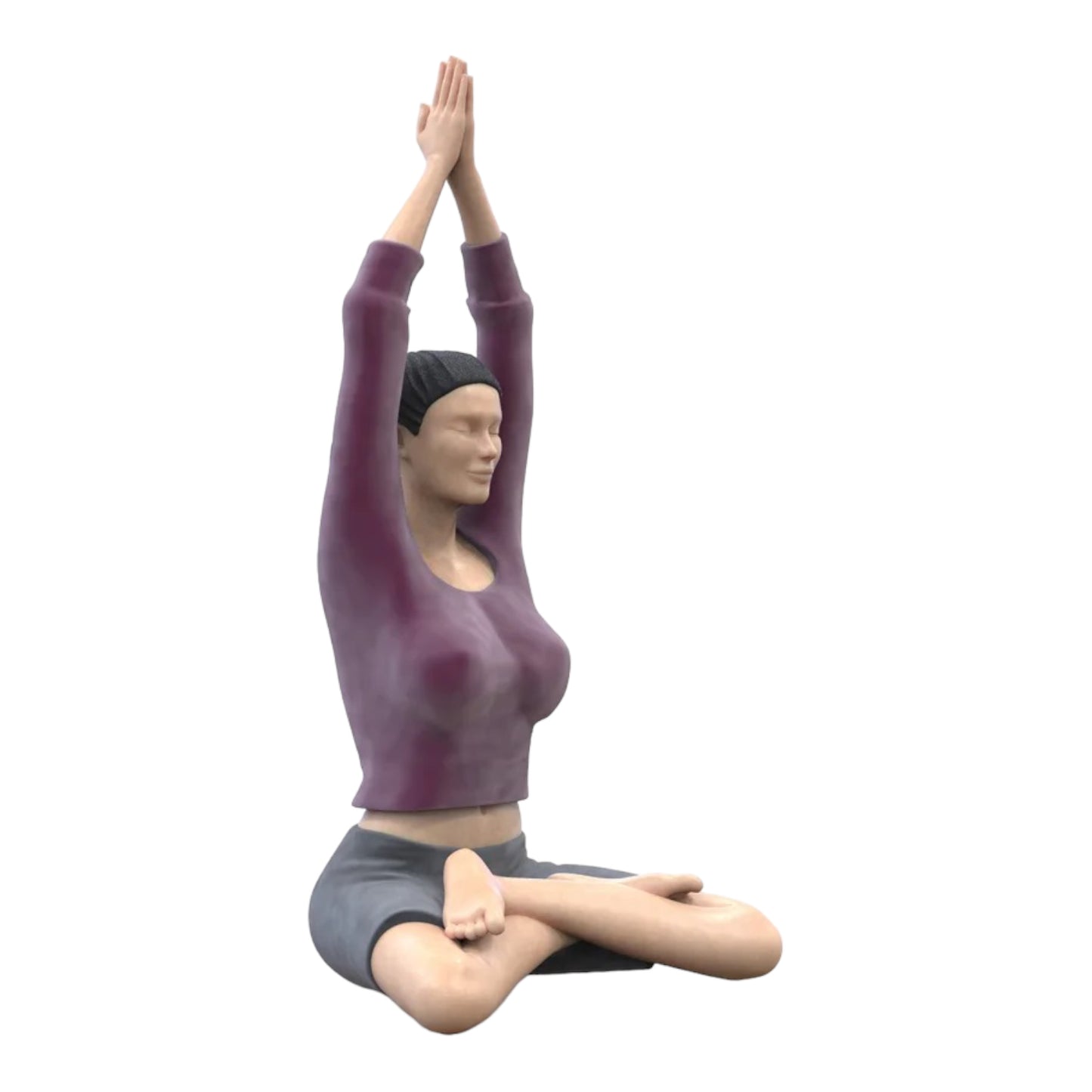 Product photo diorama and model building miniature figure: Yoga Woman