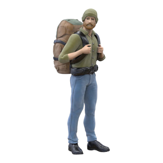 Product photo diorama and model building miniature figure: Wanderer with backpack 2