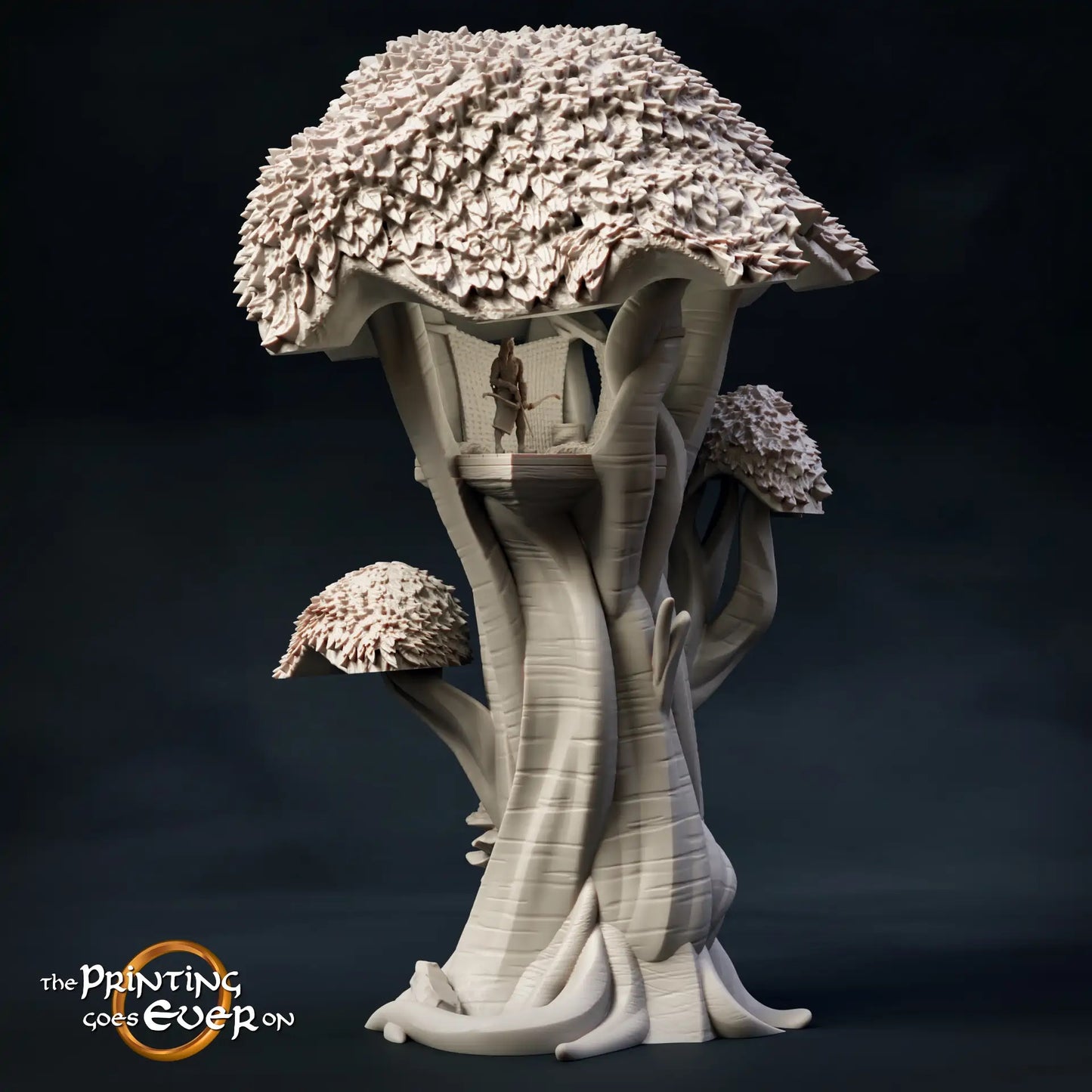 Product photo Tabletop 28mm The Printing Goes Ever On (TPGEO) 0: Great Elf Tree - High Lookout of the Elves of the Forest
