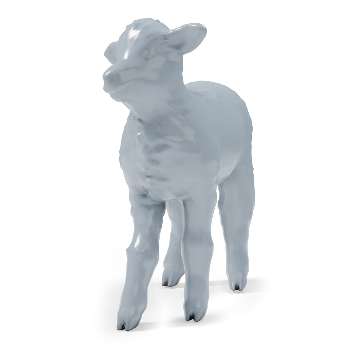 Diorama model-building product photo 8: farm animal diorama miniatures: donkey, sheep, ram and lamb (h0_55)