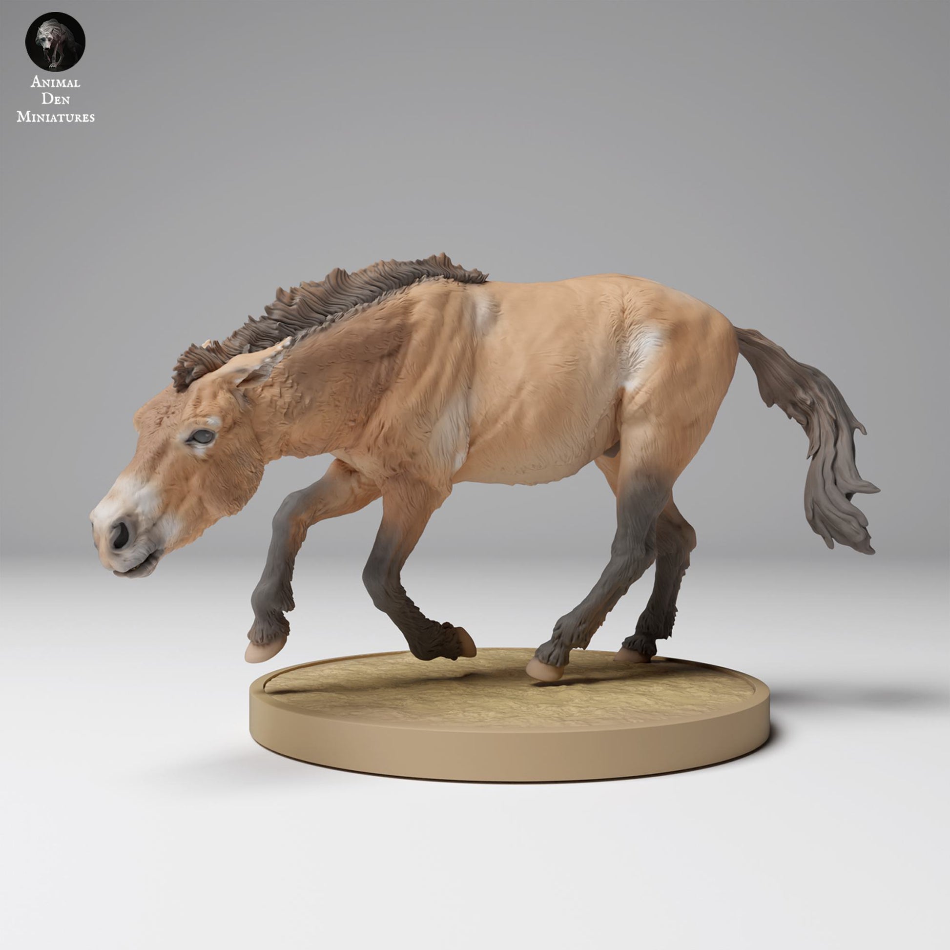 Product photo Animal Figure Diorama, Model Building: 0: Wild Animal Figure: Running Przewalski Horse (Ref 24_12_01)