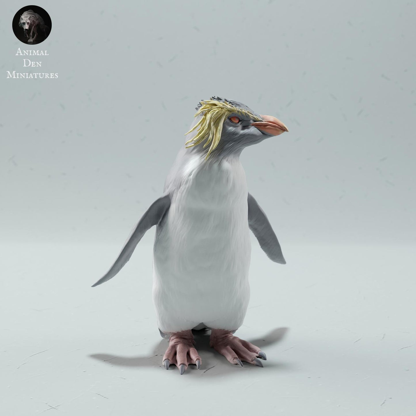 Product photo animal figure diorama, model building: 0: Sea creature figure: Rockhopper Penguin – Rockhopper (Ref 01_01_64)