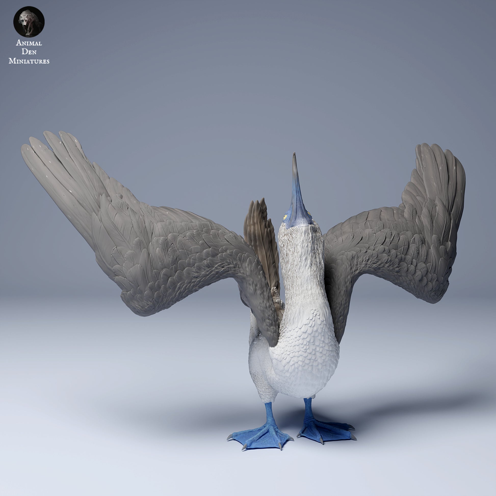 Product photo Animal Figure Diorama, Model Building: 0: Sea Creature Figure: Blue-footed Booby – Dancing Pose (Ref 24_08_08)
