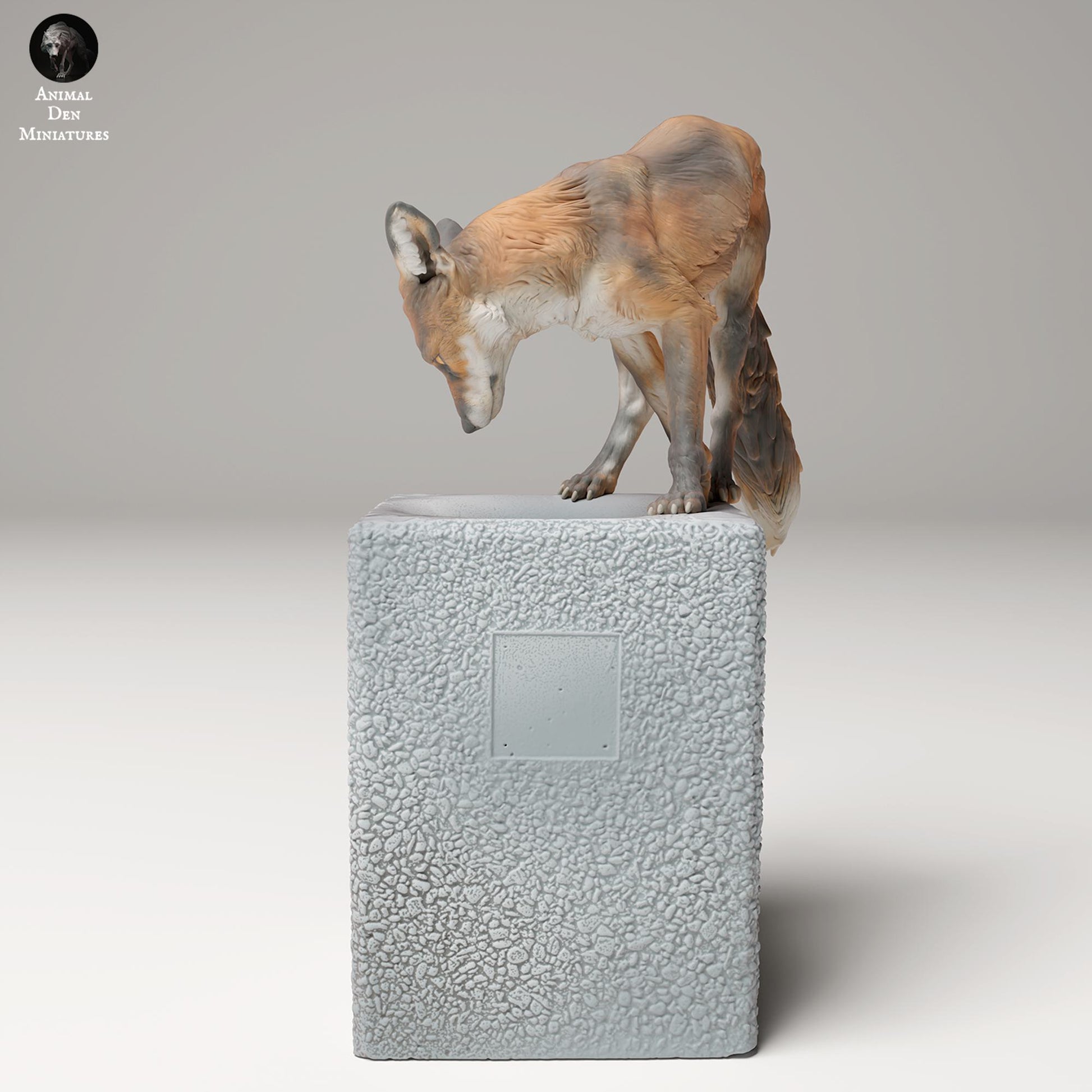 Product photo Animal Figure Diorama, Model Building: 0: Wildlife Figure: Red Fox on Trash (Ref 24_09_03)