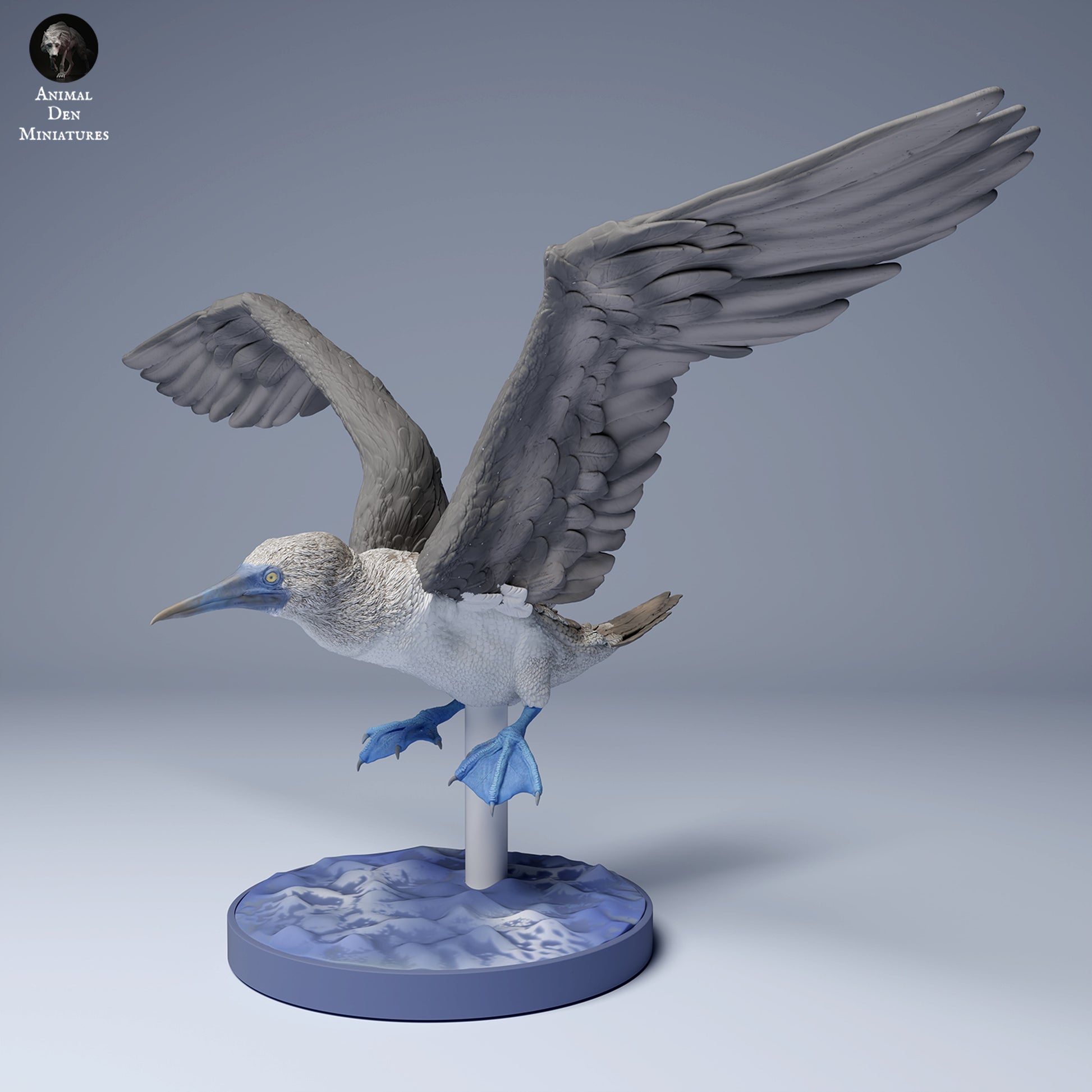 Product photo Animal Figure Diorama, Model Building: 0: Sea Creature Figure: Blue-footed Booby in Flight (Ref 24_08_07)