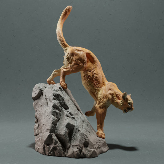 Product photo Animal Figure Diorama, Model Building: 0: Wild Animal Figure: Mountain Lion – Puma (Ref 01_01_48)