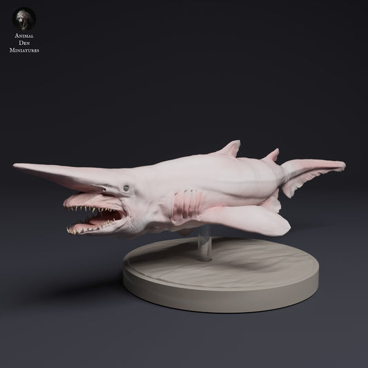 Product photo animal figure diorama, model building: 0: Sea creature figure: Goblin Shark (Ref 25_04_08)