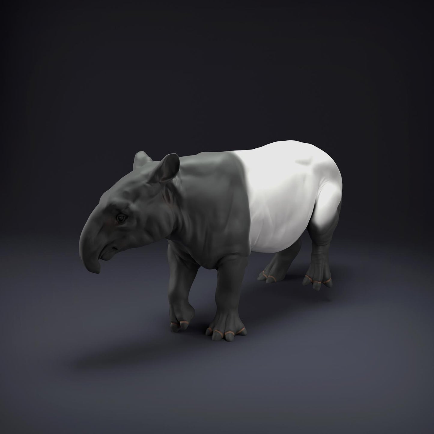 Product photo Animal Figure Diorama, Model Building: 0: Jungle Animal Figure: Malayan Tapir (Ref 01_01_86)