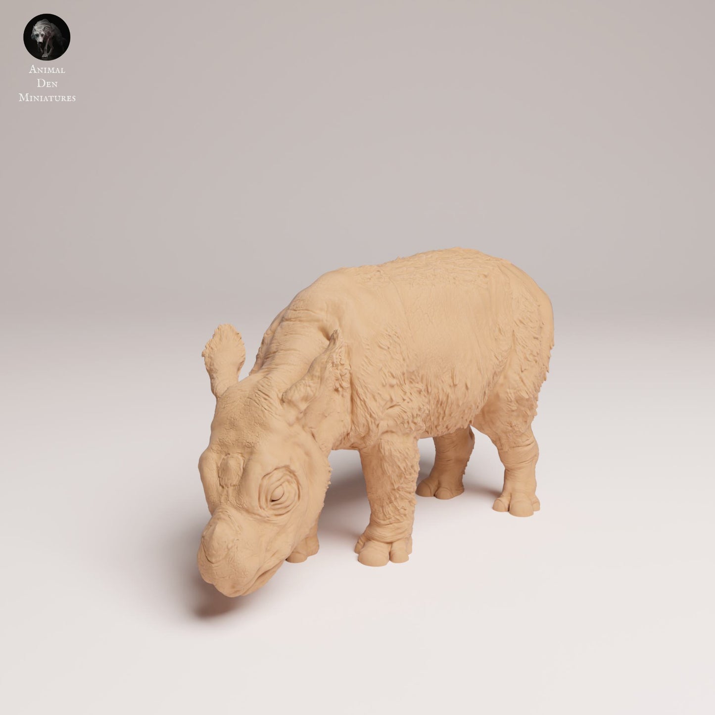 Produktfoto Tier Figur Diorama, Modellbau: 0: Wildtier Figur: Sumatra-Nashornkalb (Ref 25_03_01)