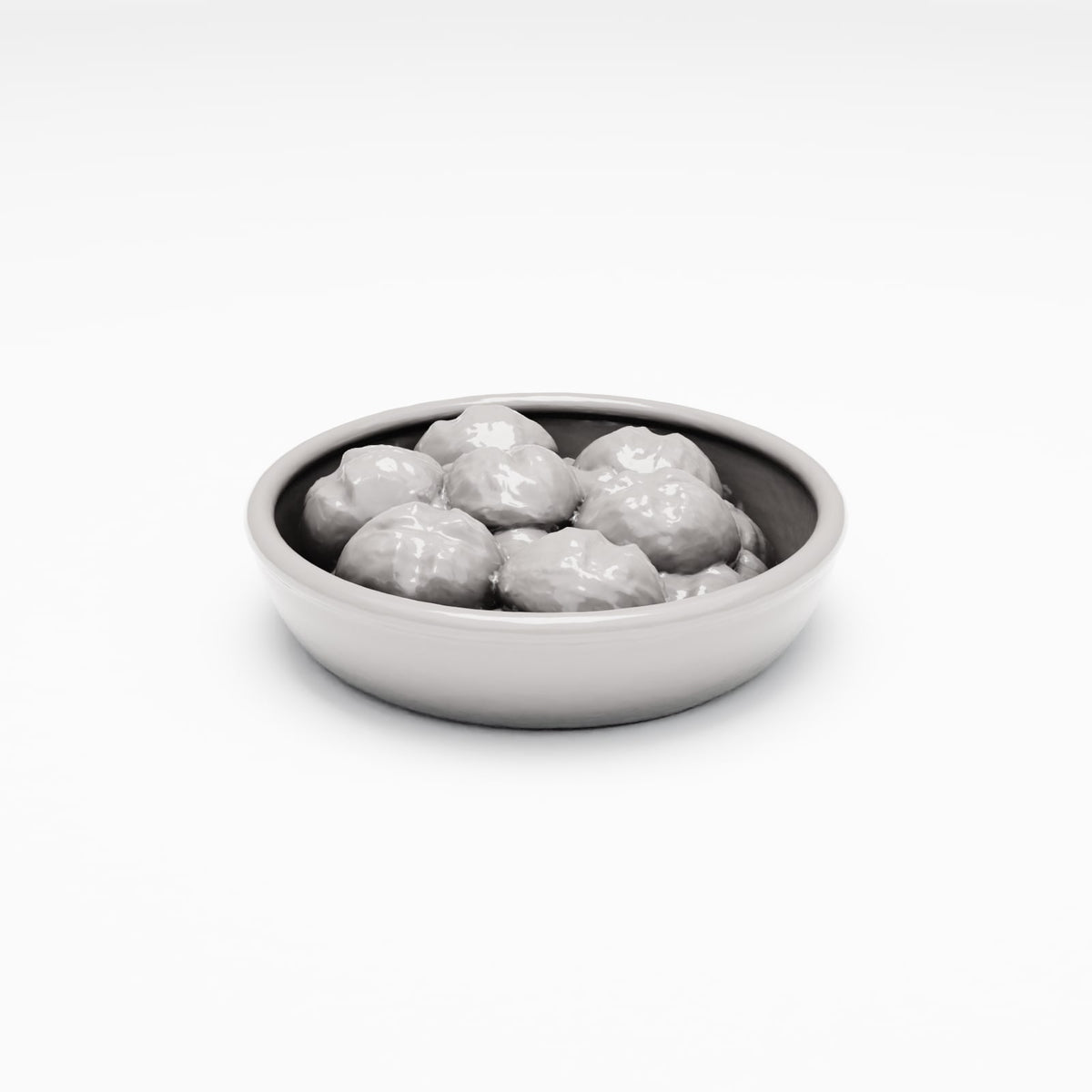 Diorama model-building product photo 3: Diorama Kitchen & Table: Ceramic Bread Bowl with Bread Rolls (Ref. 104D)