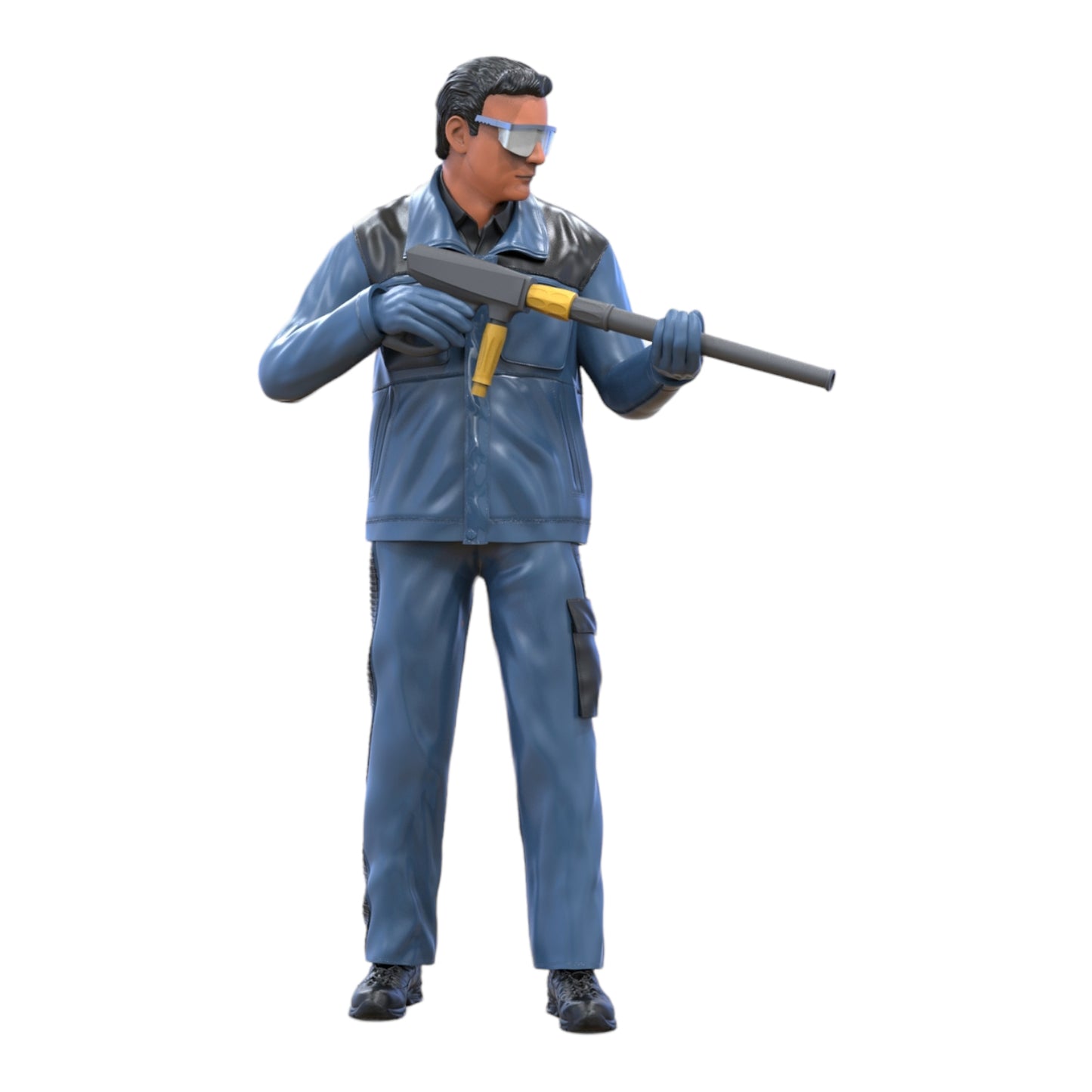Product photo diorama and model building miniature figure: Car washer 1