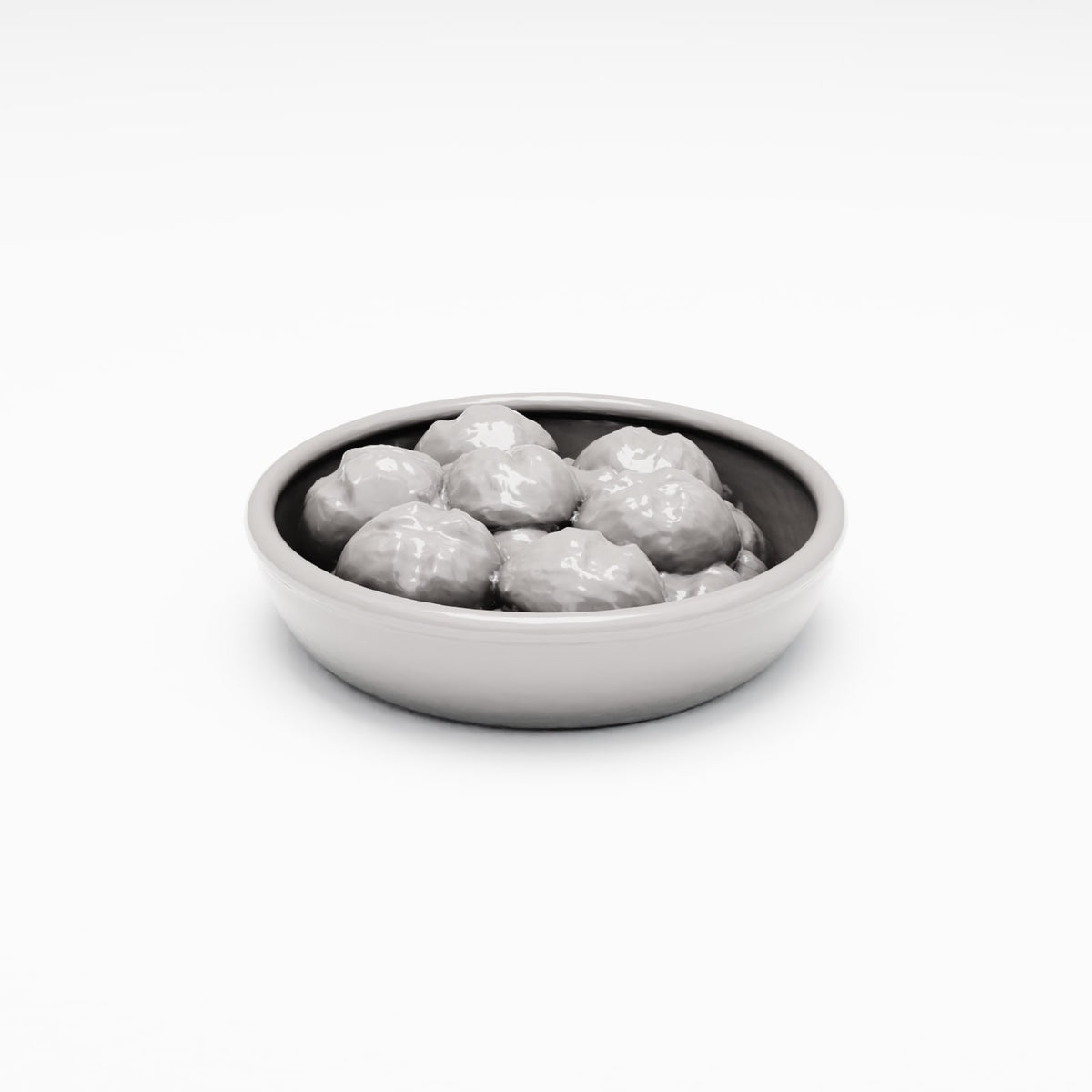 Diorama model-building product photo 3: Diorama Kitchen: Ceramic Bowl with Bread Rolls (Ref. 105D)