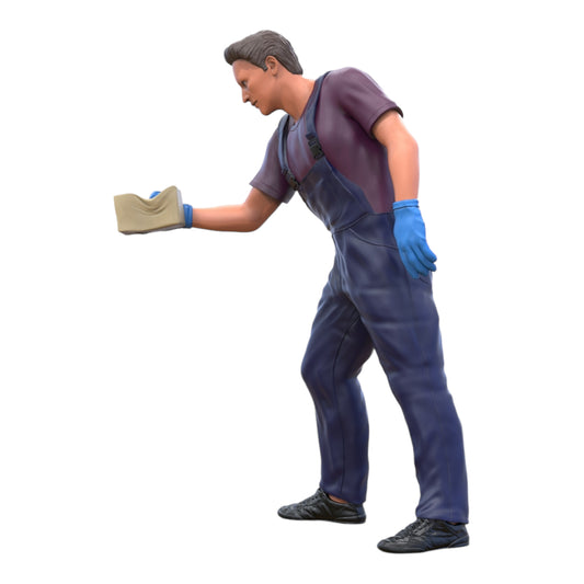 Product photo diorama and model building miniature figure: Car washer 2