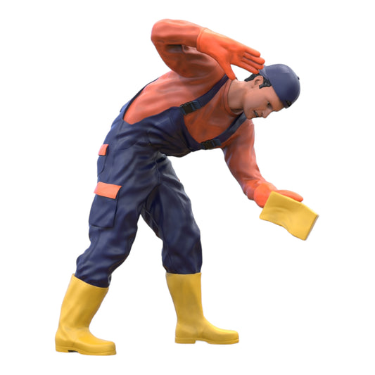 Product photo diorama and model building miniature figure: Car Washer 4