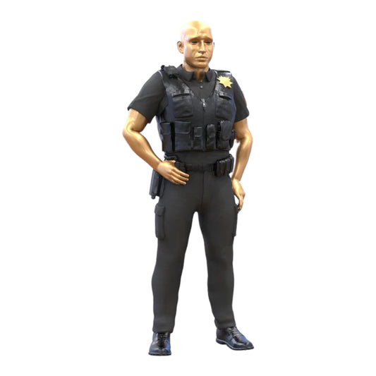 Product photo diorama and model building miniature figure: Policeman 1