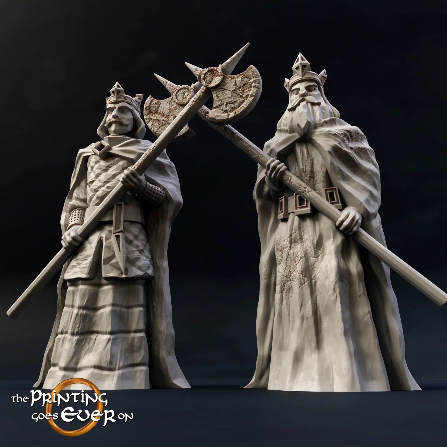 Product photo Tabletop 28mm The Printing Goes Ever On (TPGEO) 0: Statues of Kings - Witnesses of Lost Kingdoms - Mementos of Powerful Rulers
