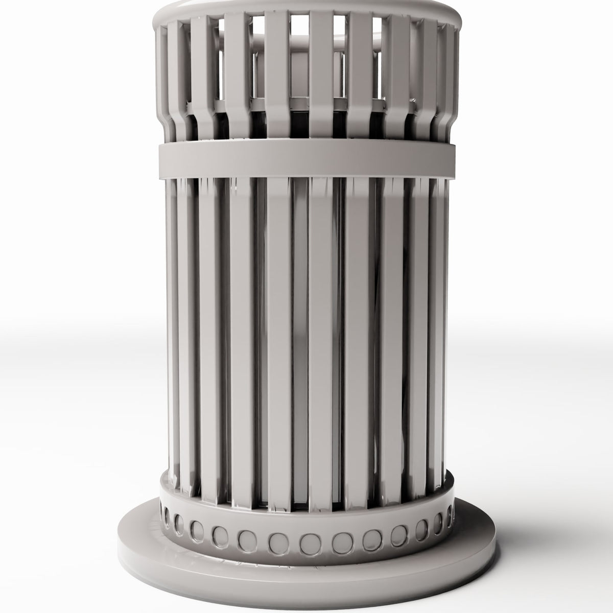 Diorama model-building product photo 3: Street Diorama: Open Slatted Trash Bin (Ref. 1150D)