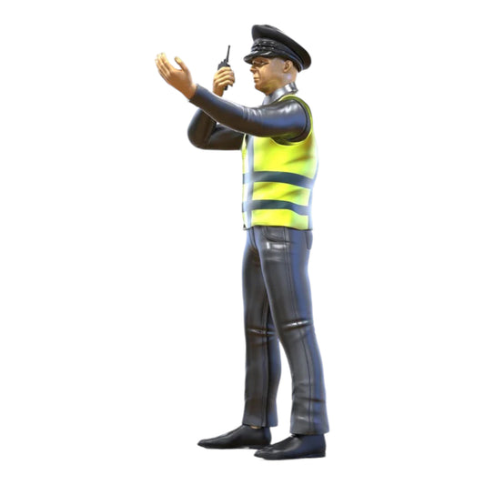 Product photo diorama and model building miniature figure: Traffic policeman 2