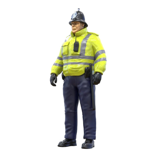 Product photo diorama and model building miniature figure: UK Policeman