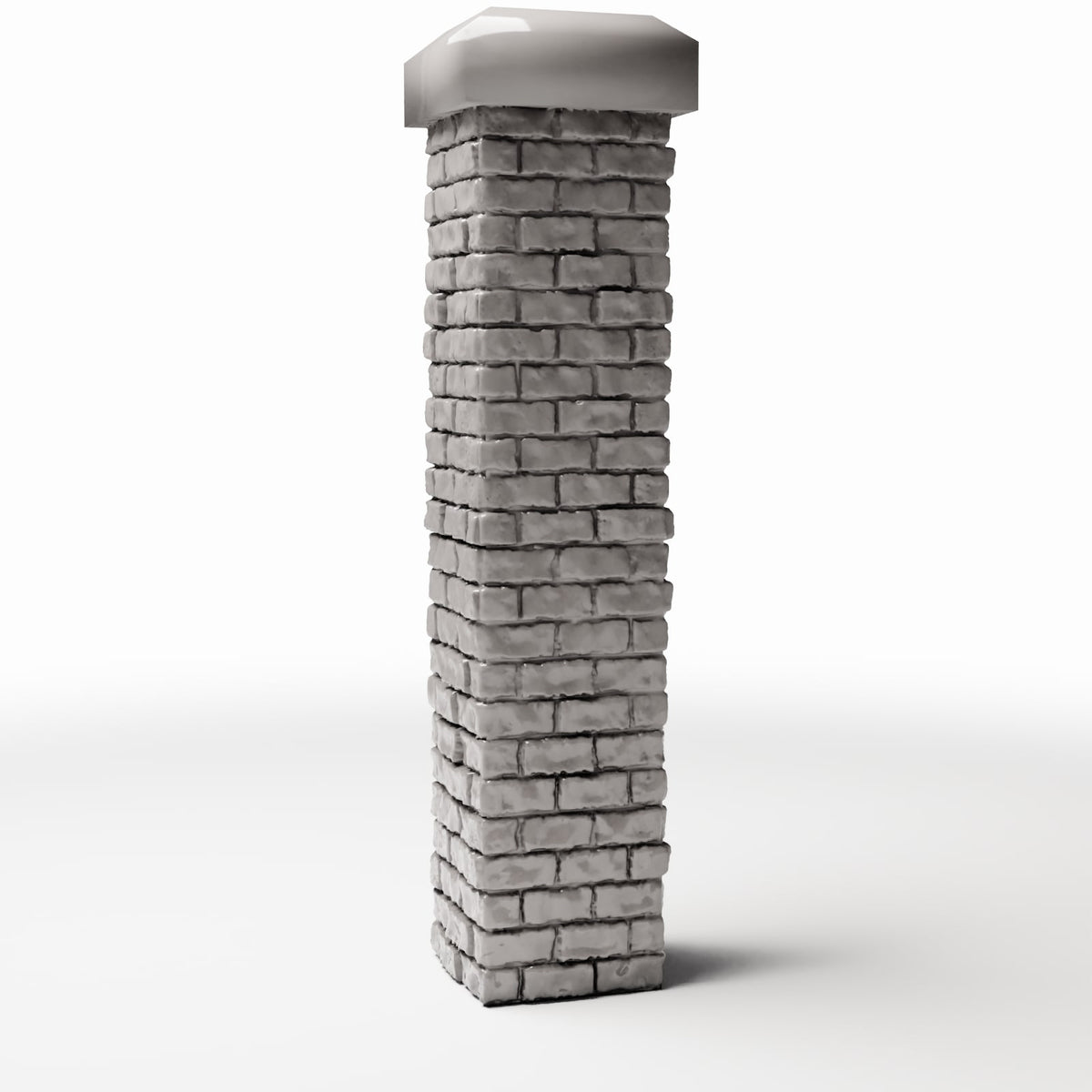 Diorama model-building product photo 3: Diorama Building: Tall Masonry Pillar with Capstone (Ref. 1198D)