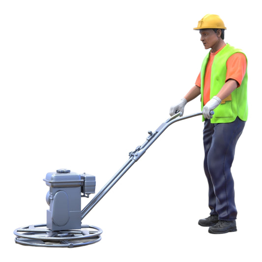 Product photo diorama and model building miniature figure: Construction Worker 4