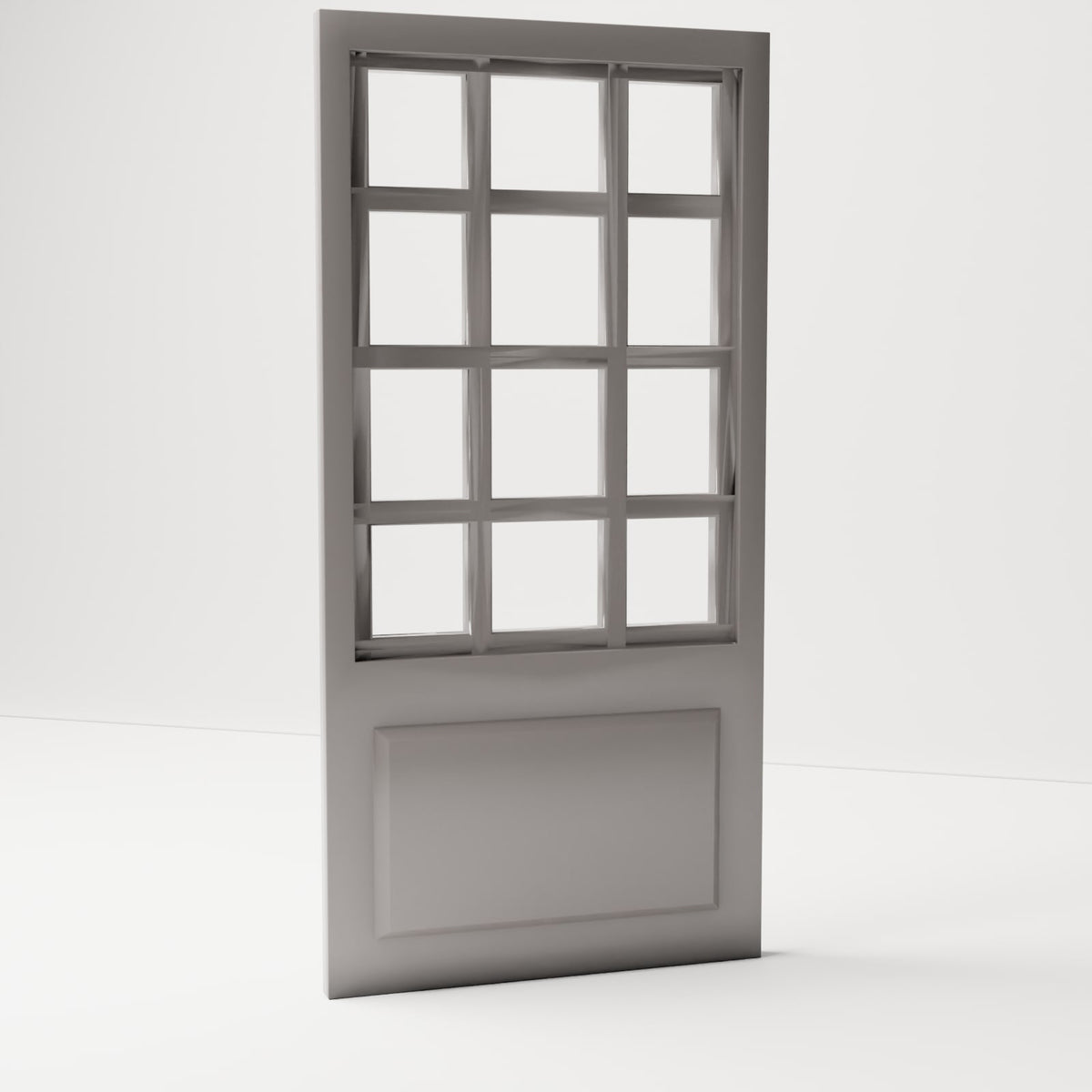 MyPortal 129 3: Diorama Building Details: Classic Door with Muntin Window (Ref. 129D)