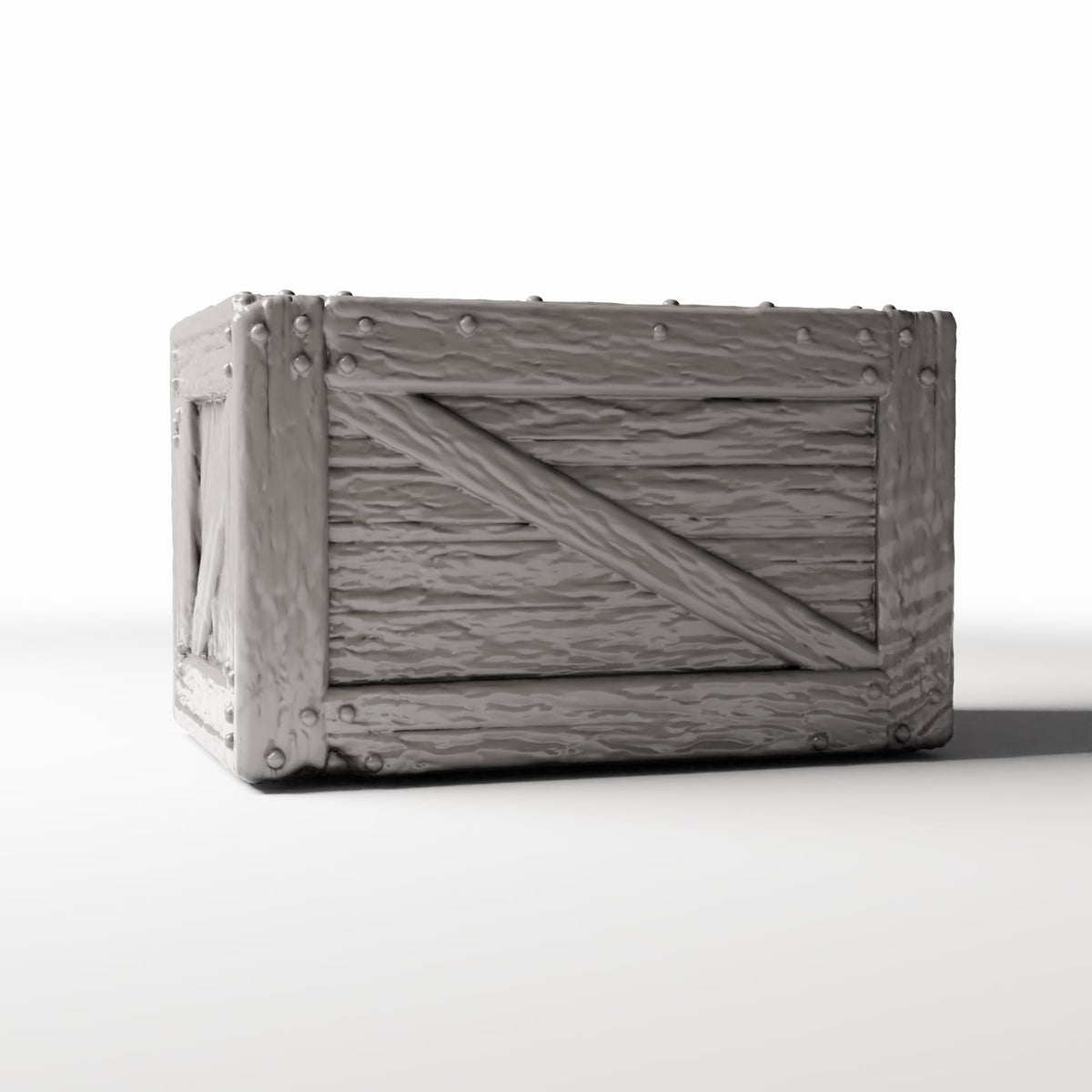 Diorama model-building product photo 3: Diorama Storage: Sturdy Wooden Crate as a Miniature Crate (Ref. 1372D)
