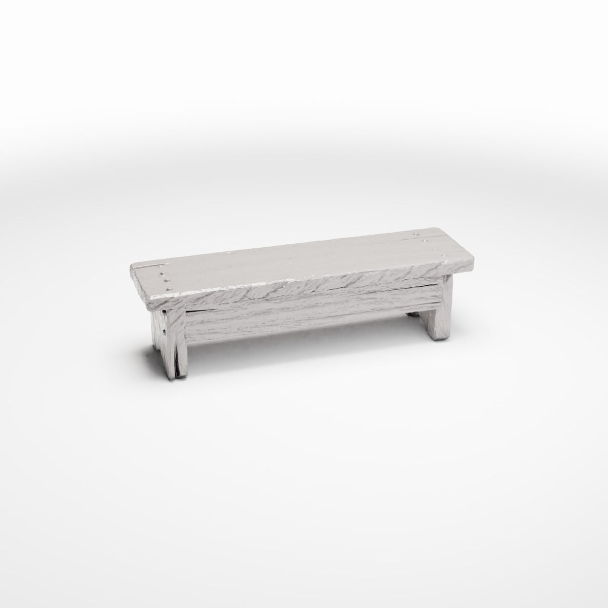 Diorama model-building product photo 3: Diorama Furniture: Rustic Miniature Kitchen Bench (Ref. 1488D)