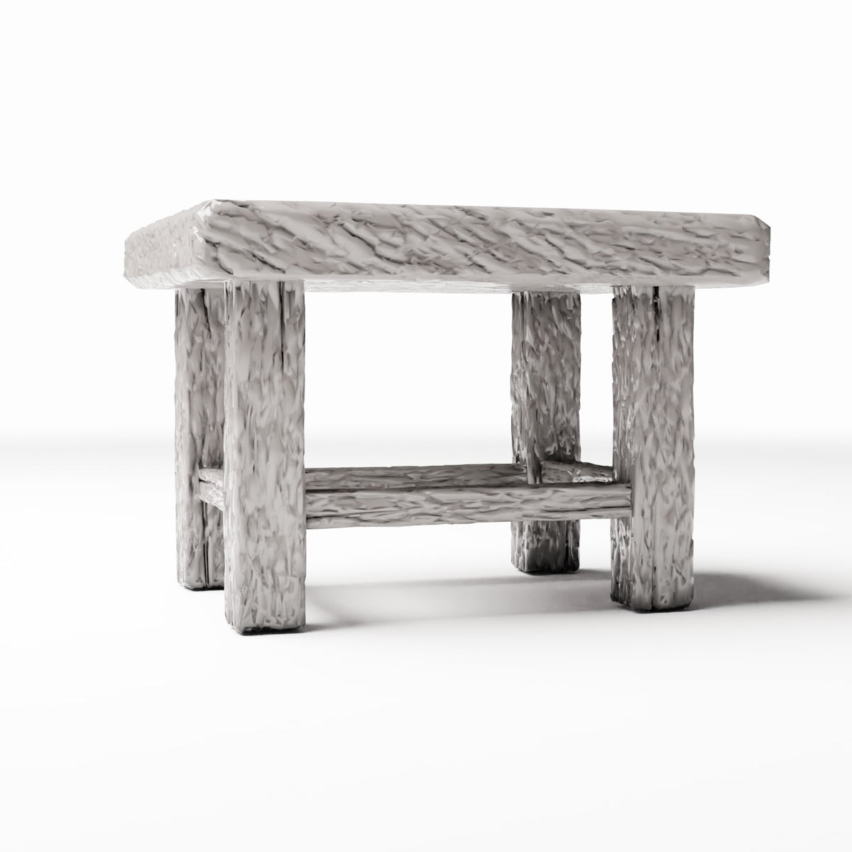 Diorama Modellbau Produktfoto 3: Diorama Möbel: Rustikaler Miniaturstuhl aus Holz (Ref. 1493D)