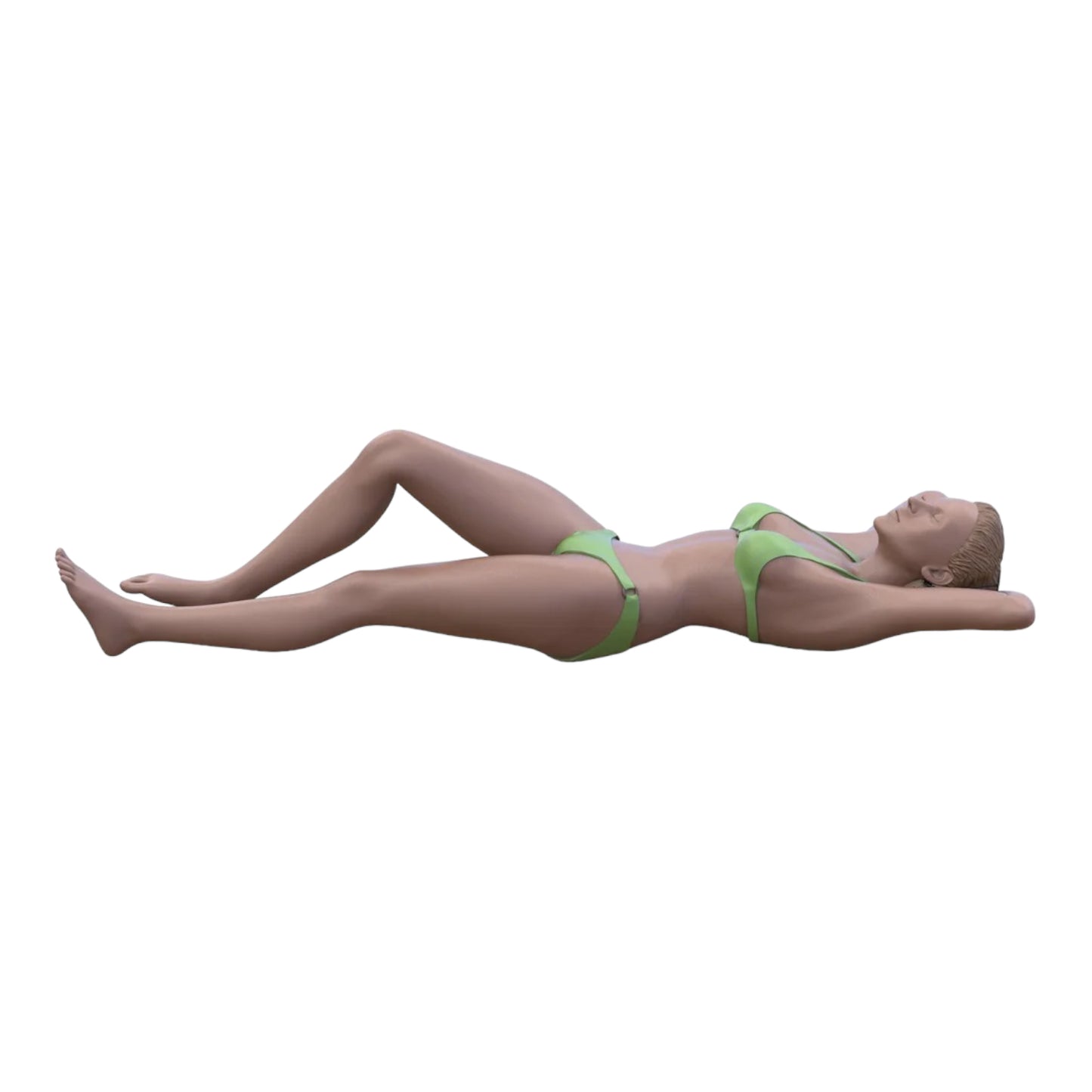 Product photo diorama and model building miniature figure: Woman at the beach 3