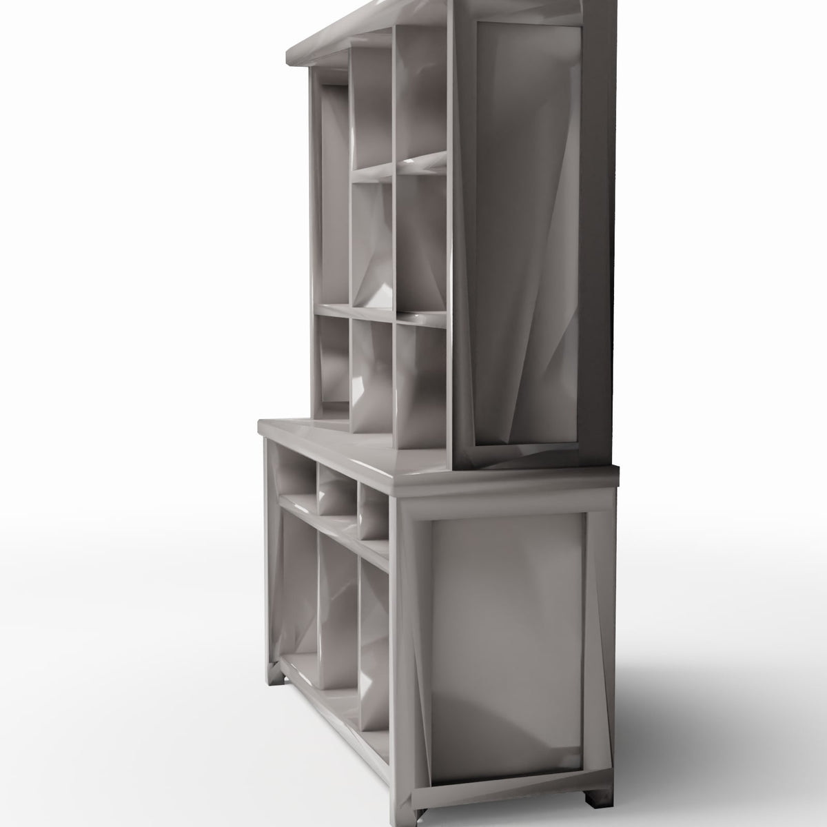 Diorama model-building product photo 3: Diorama Furniture: Tall Kitchen Cabinet (Ref. 156D)