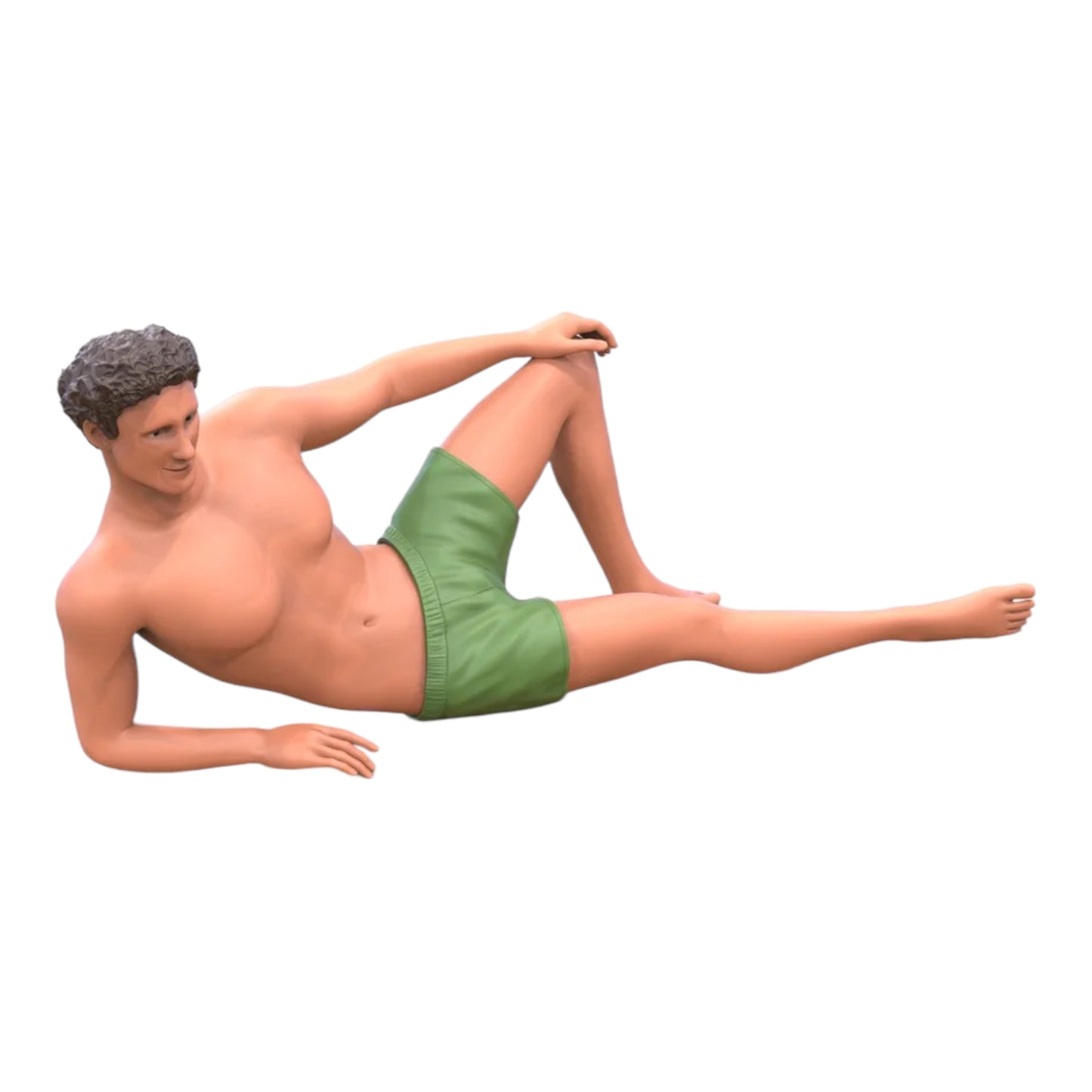 Product photo diorama and model building miniature figure: Man at the beach 1